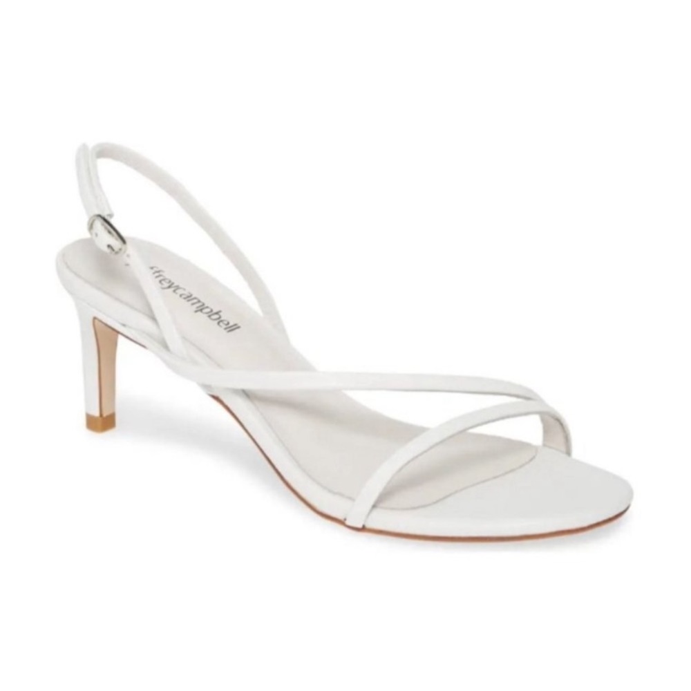 Jeffrey Campbell Morph Slingback Kitten Heels in White